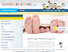 Tablet Screenshot of kindererziehung.com